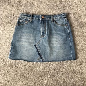 Denim mini skirt